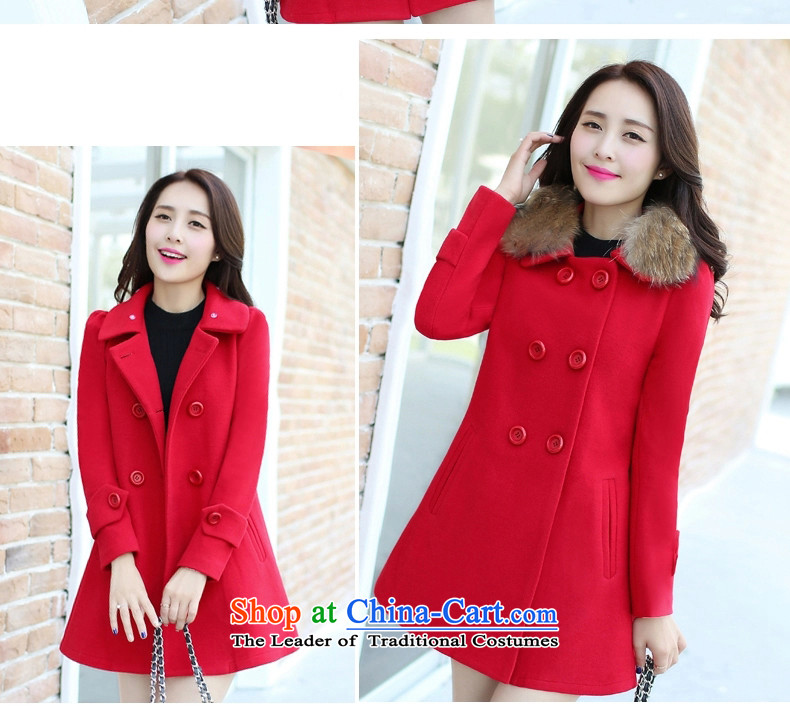 Pak Shing the 2015 New Women's Korea version of large numbers of Sau San for Gross Gross? In coats of autumn and winter red XL Photo, prices, brand platters! The elections are supplied in the national character of distribution, so action, buy now enjoy more preferential! As soon as possible.