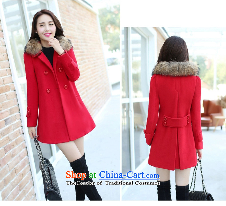Pak Shing the 2015 New Women's Korea version of large numbers of Sau San for Gross Gross? In coats of autumn and winter red XL Photo, prices, brand platters! The elections are supplied in the national character of distribution, so action, buy now enjoy more preferential! As soon as possible.