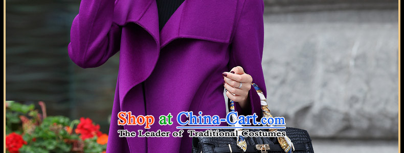 Yi Millies 2015 Autumn replacing the new Korean version of double-side in Sau San long thick hair? jacket female 8202 violet XL Photo, prices, brand platters! The elections are supplied in the national character of distribution, so action, buy now enjoy more preferential! As soon as possible.