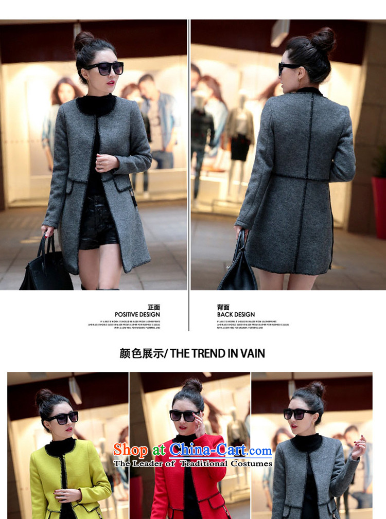 Kam Fox Ella 2015 winter clothing new Korean version of round-neck collar autumn and winter coats girl?? gross sub-coats N13 RED XL Photo, prices, brand platters! The elections are supplied in the national character of distribution, so action, buy now enjoy more preferential! As soon as possible.