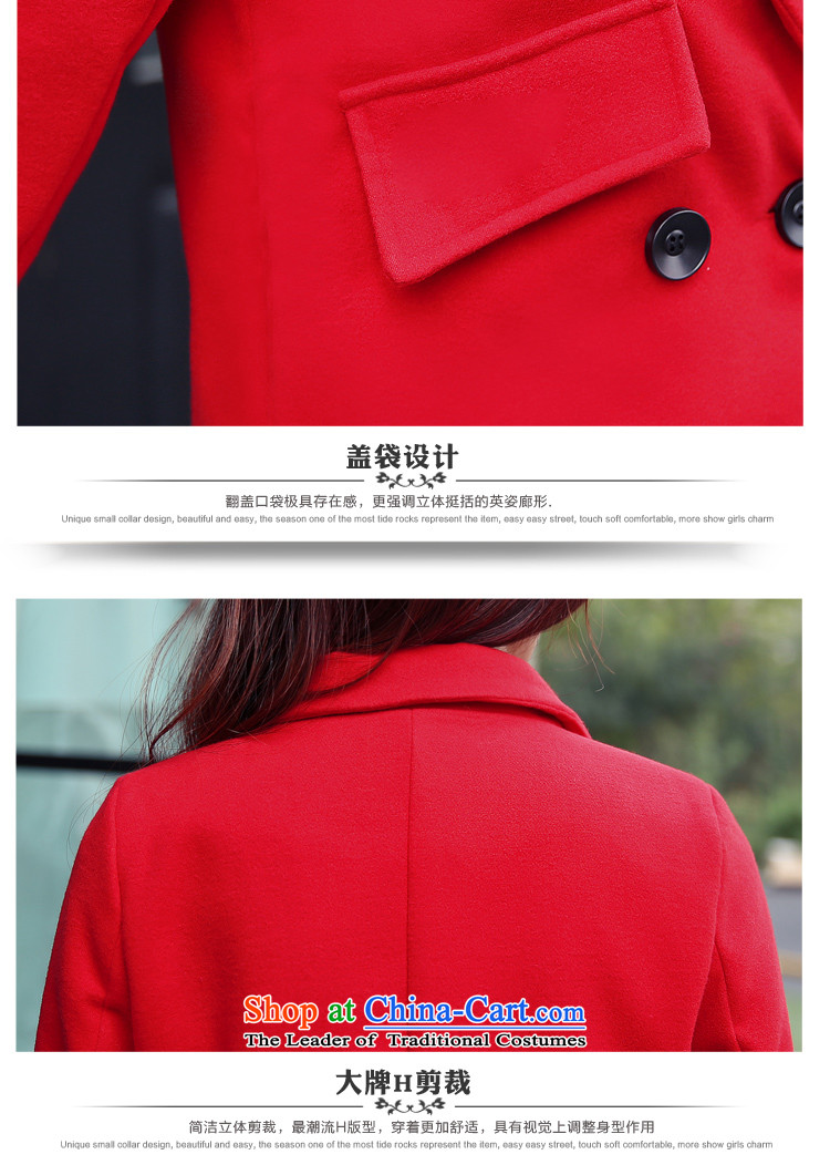 Overnight rain in spring and autumn night 2015 new Korean fashion in the temperament of graphics suit for Sau San? overcoat women gross W1083 RED L picture, prices, brand platters! The elections are supplied in the national character of distribution, so action, buy now enjoy more preferential! As soon as possible.