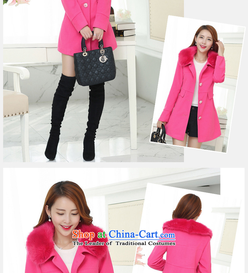 The autumn and winter new gross girls jacket? Long Nagymaros collar Korean windbreaker winter coats that a plush coat stylish pink? S picture, prices, brand platters! The elections are supplied in the national character of distribution, so action, buy now enjoy more preferential! As soon as possible.