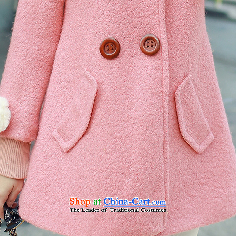 Statements were made by Lau on Winter 2015 new female jackets for larger video thin wool so Sau San Jacket coat female red XXL, Lau Statement (she says) , , , shopping on the Internet