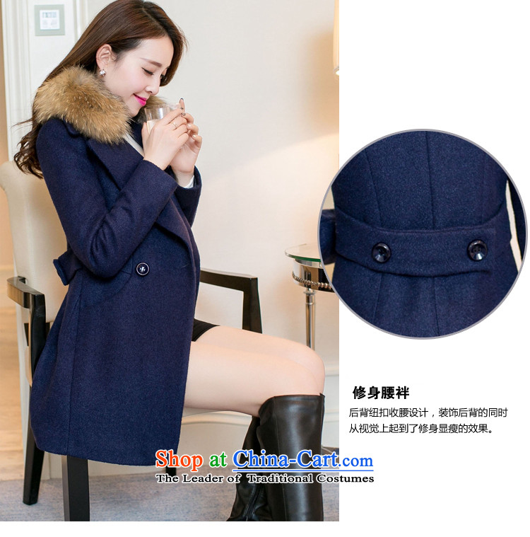 Statements were made by Lau autumn and winter in New Thick Long Sau San a wool coat navy M picture, prices, brand platters! The elections are supplied in the national character of distribution, so action, buy now enjoy more preferential! As soon as possible.