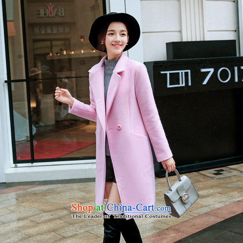 Sin has been gross? 2015 winter coats female new Korean jacket in Sau San Mao? long coats female jacket cashmere? red , L, sin has shopping on the Internet has been pressed.