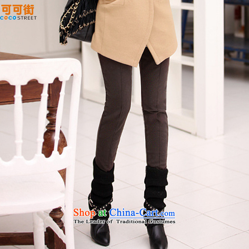 Cocoa Street Code women winter clothing to increase load autumn female pants 200 catties thick girls' Graphics thin pants, thick MM thick plus lint-free warm black trousers, forming the routed 6XL, cocoa Street (cocostreet) , , , shopping on the Internet