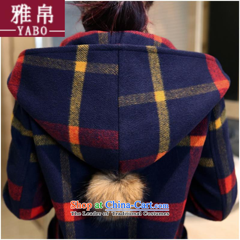 8D 2015 autumn and winter and new products to the British Academy wind jacket compartments in gross? long cap a wool coat gross flows of female 483 red ball yellow M, 9Ah , , , shopping on the Internet