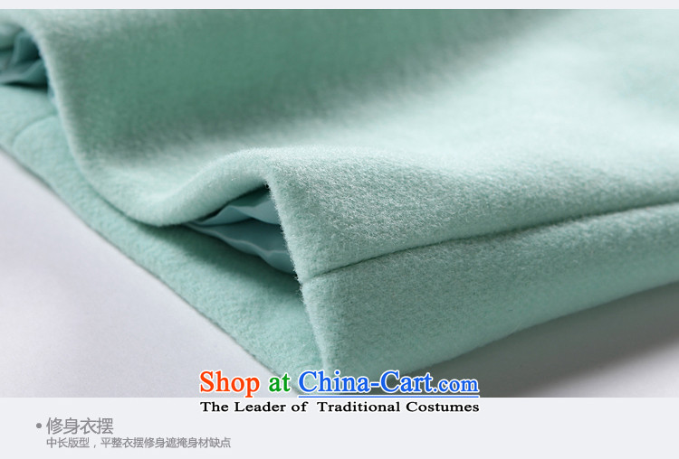 Sunny Pik Lam 2015 autumn and winter new products for women connected for long-sleeved flip in pure color long wool a wool coat mint green M picture, prices, brand platters! The elections are supplied in the national character of distribution, so action, buy now enjoy more preferential! As soon as possible.