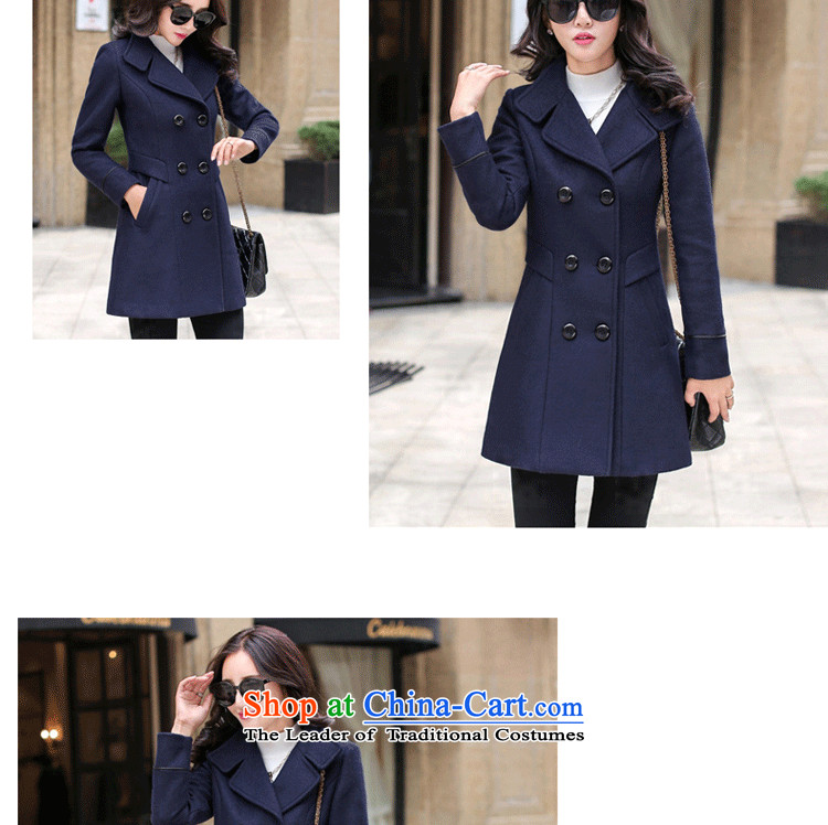 Note that a woman romantic jacket coat female autumn and winter 2015) Women's jacket Choo Won Edition Video thin hair so Sau San coats female 1582A navy L picture, prices, brand platters! The elections are supplied in the national character of distribution, so action, buy now enjoy more preferential! As soon as possible.