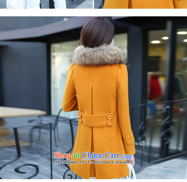 The extravagance 2015 winter wheat new Korean female jacket is 