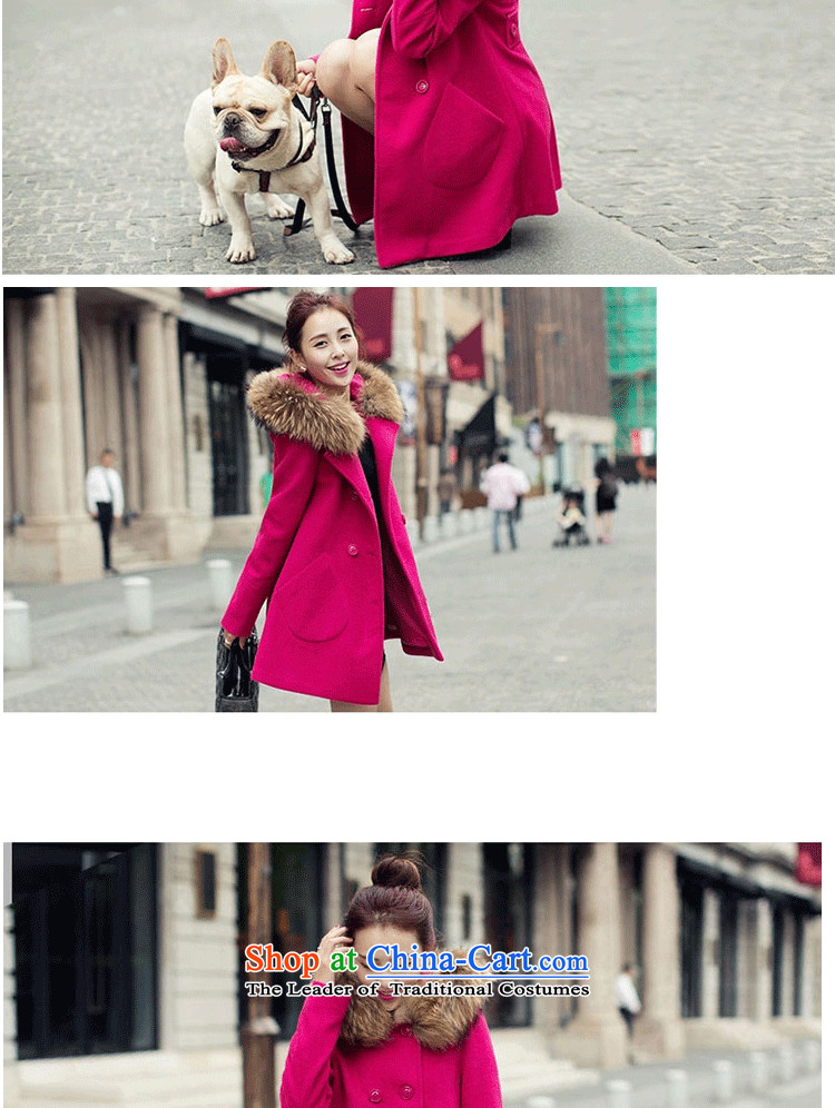 In accordance with the sovereign will optimize jacket coat female autumn and winter 2015) Women's jacket Choo Won Edition Video thin hair so Sau San coats 2268A female red L picture, prices, brand platters! The elections are supplied in the national character of distribution, so action, buy now enjoy more preferential! As soon as possible.