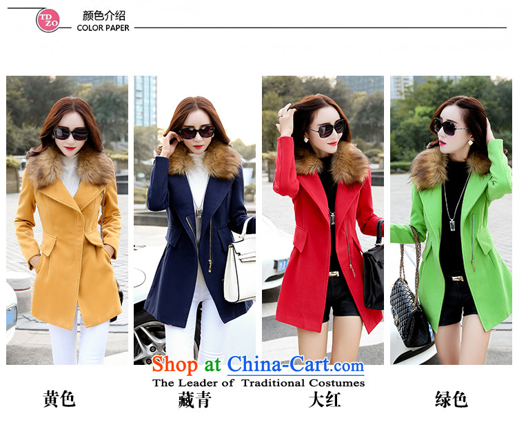 Country boundary gross? 2015 autumn and winter coats girl with the new Korean fashion, long wool coat female Red? L picture, prices, brand platters! The elections are supplied in the national character of distribution, so action, buy now enjoy more preferential! As soon as possible.