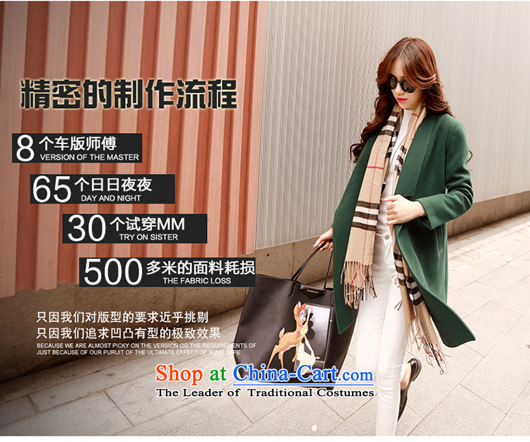 The angel of the 2015 autumn and winter new pure color long-sleeved jacket girl in gross? long version of large Korean lapel coats female a wool coat jacket gray M picture, prices, brand platters! The elections are supplied in the national character of distribution, so action, buy now enjoy more preferential! As soon as possible.