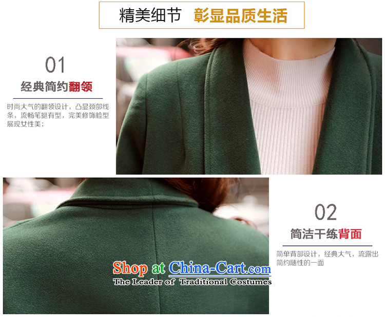 The angel of the 2015 autumn and winter new pure color long-sleeved jacket girl in gross? long version of large Korean lapel coats female a wool coat jacket gray M picture, prices, brand platters! The elections are supplied in the national character of distribution, so action, buy now enjoy more preferential! As soon as possible.