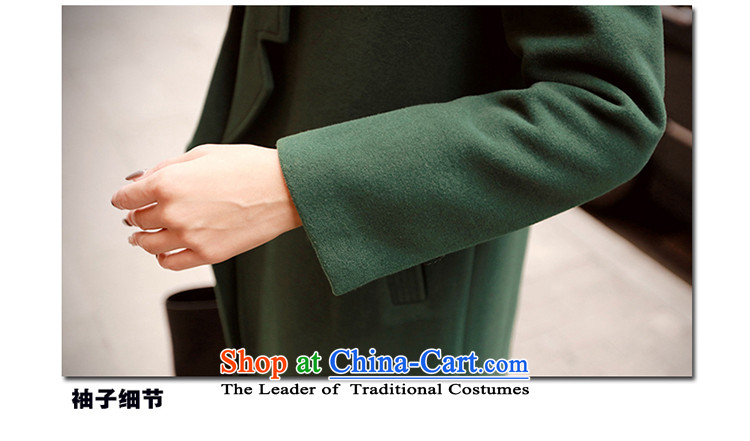 The angel of the 2015 autumn and winter new pure color long-sleeved jacket girl in gross? long version of large Korean lapel coats female a wool coat jacket gray M picture, prices, brand platters! The elections are supplied in the national character of distribution, so action, buy now enjoy more preferential! As soon as possible.