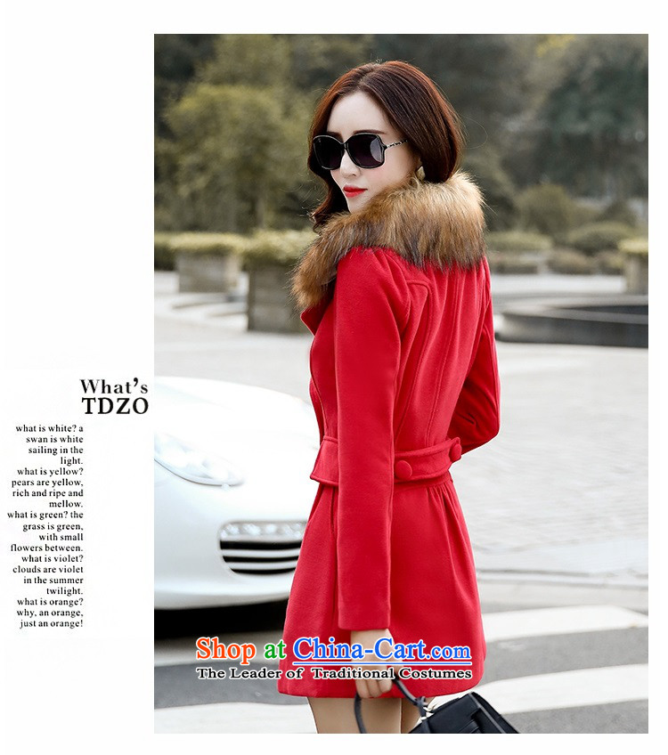Gil Wo Ika gross? Women 2015 winter coats new large Korean Sau San Wild hair for long a wool coat, Red L picture, prices, brand platters! The elections are supplied in the national character of distribution, so action, buy now enjoy more preferential! As soon as possible.