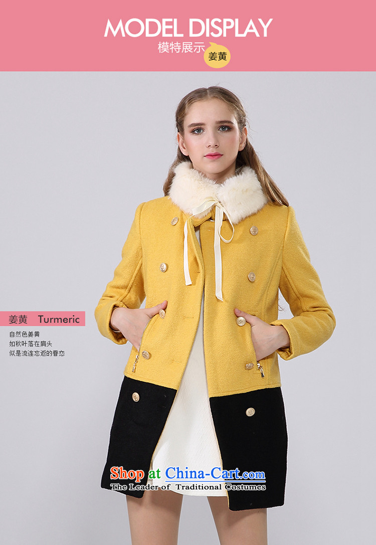 Aida 2015 Winter New Lin is simple and stylish a wool coat knocked color stitching graphics slender gross CA44197418 jacket? TURMERIC L picture, prices, brand platters! The elections are supplied in the national character of distribution, so action, buy now enjoy more preferential! As soon as possible.