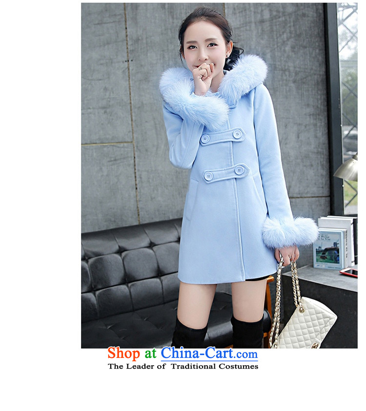 2015 winter clothing New Sau San with cap for fresh really fox gross a wool coat type 8618  M pictures, prices of pink, brand platters! The elections are supplied in the national character of distribution, so action, buy now enjoy more preferential! As soon as possible.
