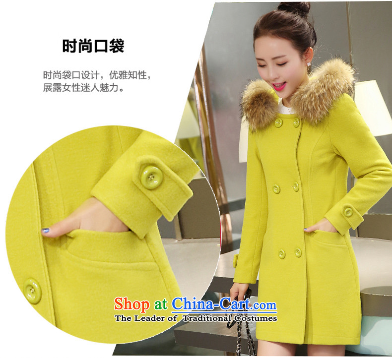Van de  2015 Fall/Winter Collections women new gross girls jacket? long hair for Sau San double-cap a wool coat female Fluorescent Green M picture, prices, brand platters! The elections are supplied in the national character of distribution, so action, buy now enjoy more preferential! As soon as possible.