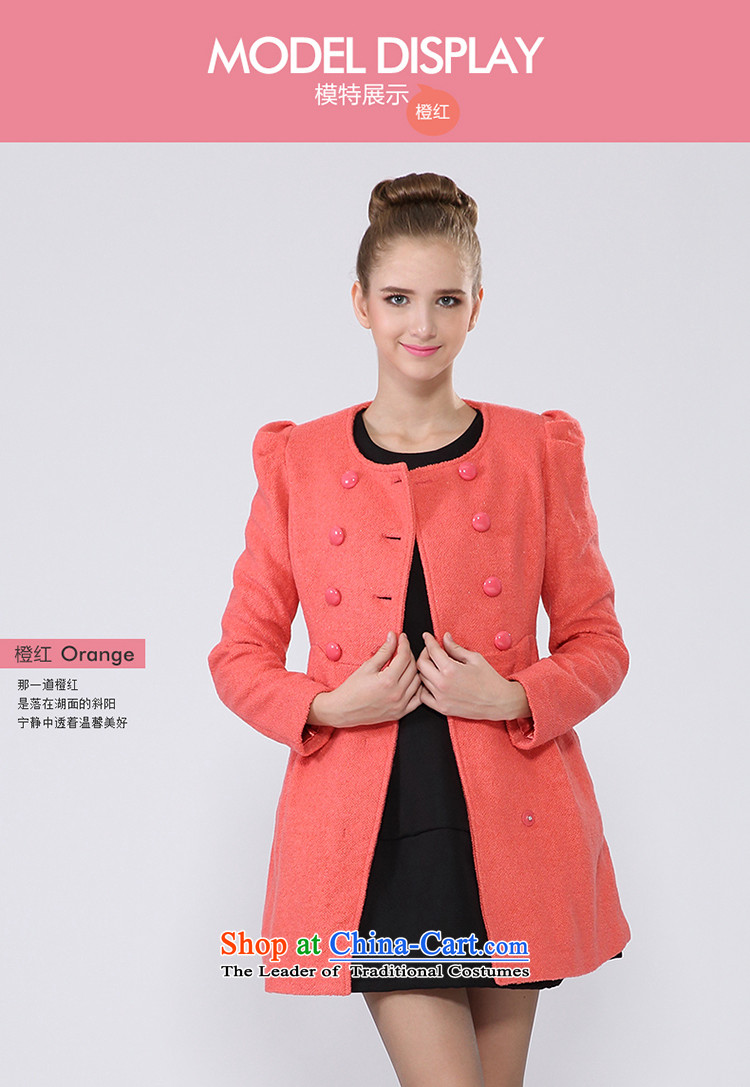 A yi wu 2015 winter clothing New Sau San double-medium to long term, in gross? a long-sleeved jacket wool coat CC24397337 orange M picture, prices, brand platters! The elections are supplied in the national character of distribution, so action, buy now enjoy more preferential! As soon as possible.