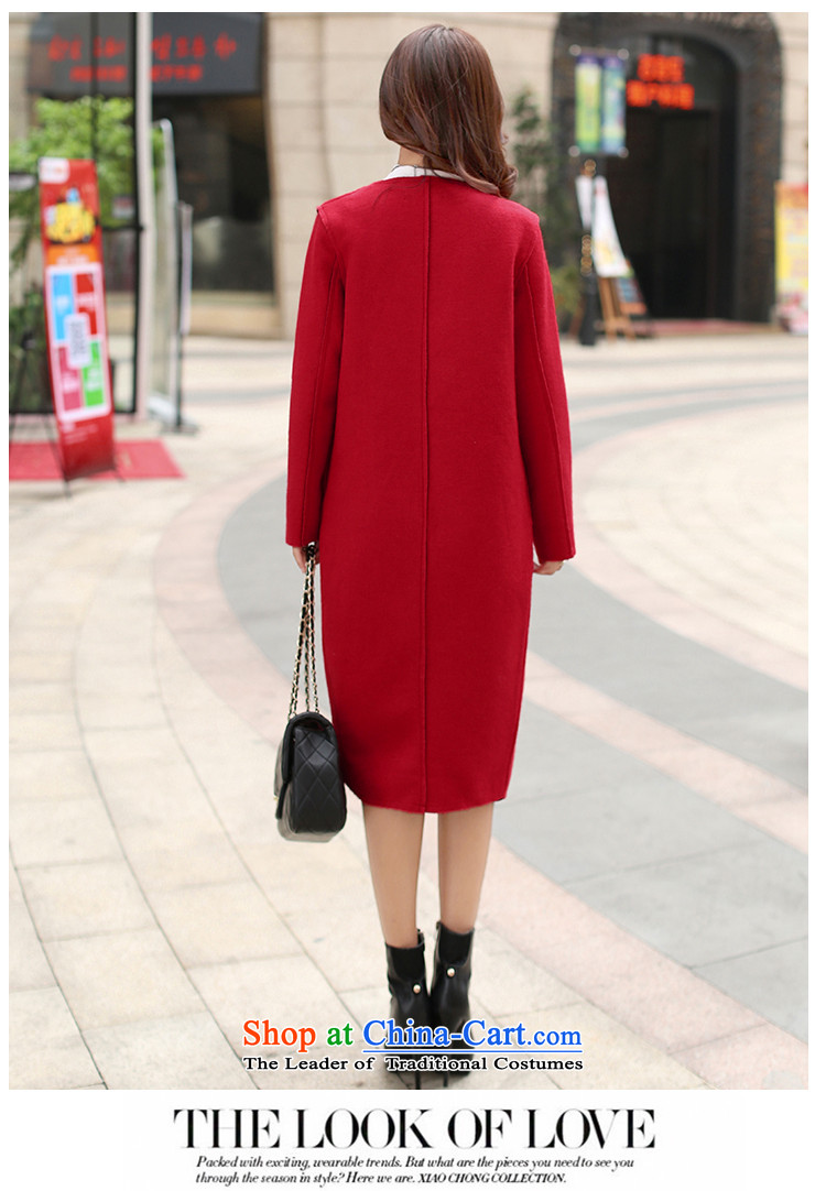 The water of the gross coats female 2015 Autumn? for women of autumn and winter stylish big Korean long thin video 