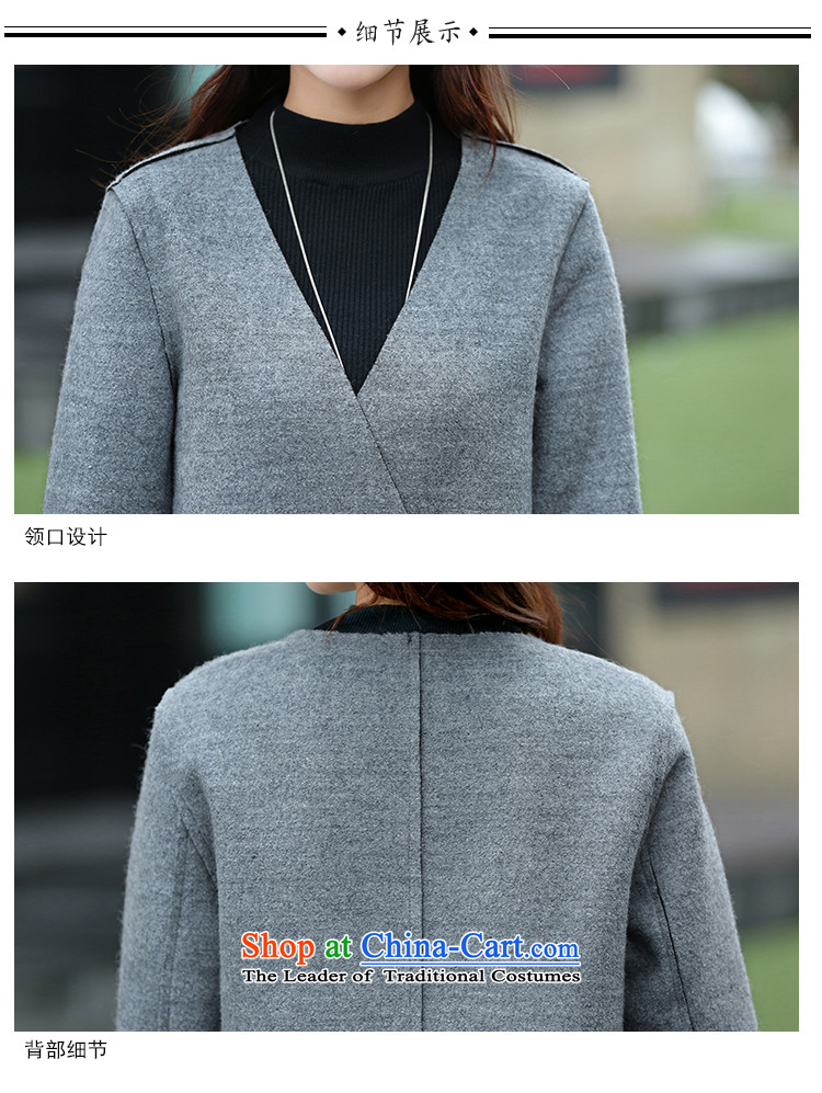 The water of the gross coats female 2015 Autumn? for women of autumn and winter stylish big Korean long thin video 
