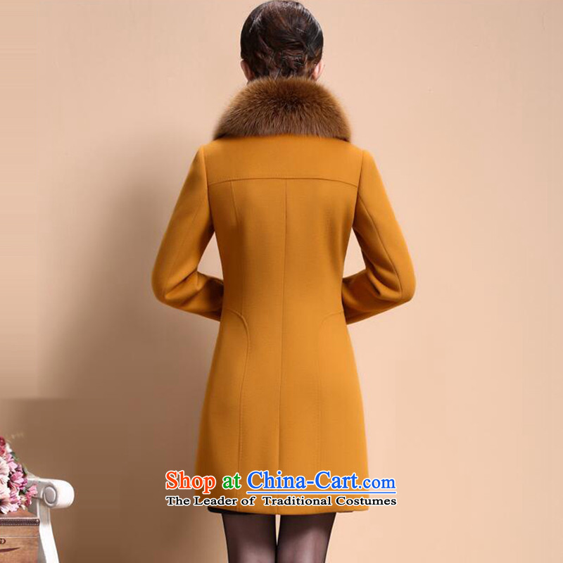 Soo-ji how women 2015 autumn and winter coats of ladies fashion for Gross Gross Sau San? female jacket coat 680 Yellow XL, Soo-ji even shopping on the Internet has been pressed.
