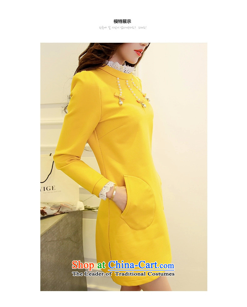 Send the 2015 autumn and winter sin new version of Korean fashion to increase women's code thick mm l fungus collar thick sister video in thin long plus lint-free warm yellow 3XL picture, prices, brand platters! The elections are supplied in the national character of distribution, so action, buy now enjoy more preferential! As soon as possible.