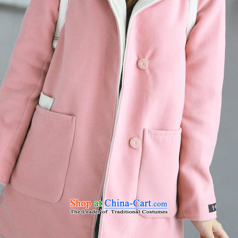Love Is 2015 autumn and winter new stylish Korean version of pregnant women with a wool coat thick with cap #9030 jacket? pink XL Photo, prices, brand platters! The elections are supplied in the national character of distribution, so action, buy now enjoy more preferential! As soon as possible.