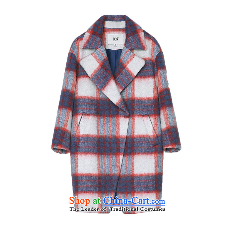 The OSA EURO 2015 Winter New Windsor female knocked color plaid suits for knots SD523006 gross? jacket , L, Europe (orange O.SA shopping on the Internet has been pressed.)