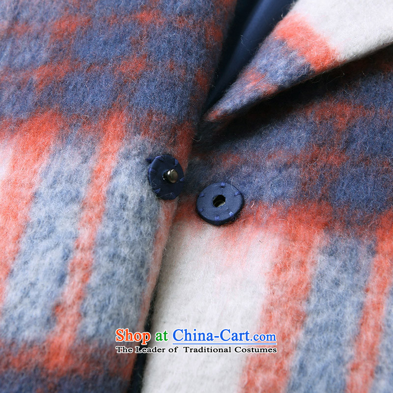 The OSA EURO 2015 Winter New Windsor female knocked color plaid suits for knots SD523006 gross? jacket , L, Europe (orange O.SA shopping on the Internet has been pressed.)