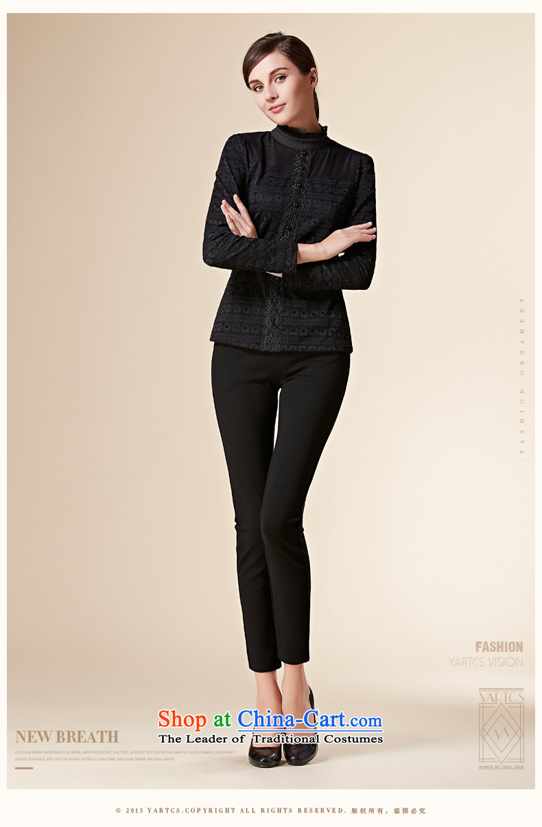 Hazel autumn and winter new larger lace forming the Netherlands female long-sleeved shirt with thick black XL Photo, lint-free, prices, brand platters! The elections are supplied in the national character of distribution, so action, buy now enjoy more preferential! As soon as possible.