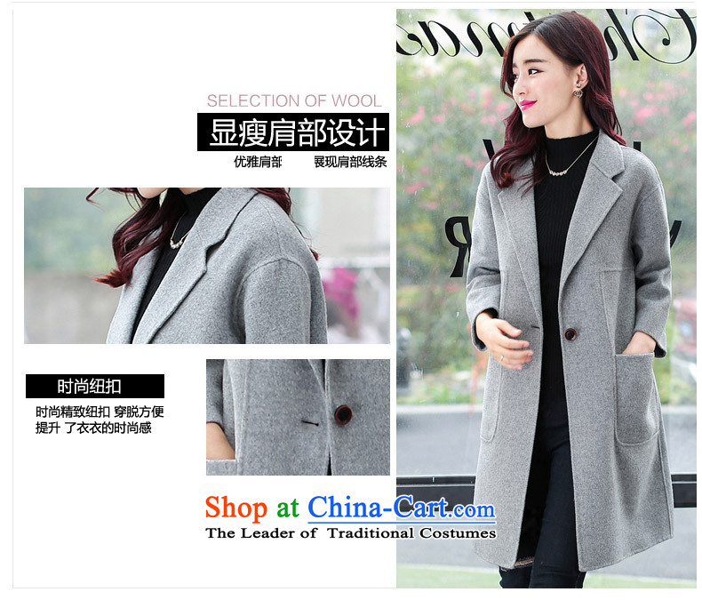 The law was the women's qi 2015 winter new Korean version of Sau San for long lap Gross Gross female wool coat? a wool coat large stylish coat autumn and winter pink without gross for M picture, prices, brand platters! The elections are supplied in the national character of distribution, so action, buy now enjoy more preferential! As soon as possible.