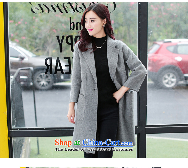 The law was the women's qi 2015 winter new Korean version of Sau San for long lap Gross Gross female wool coat? a wool coat large stylish coat autumn and winter pink without gross for M picture, prices, brand platters! The elections are supplied in the national character of distribution, so action, buy now enjoy more preferential! As soon as possible.