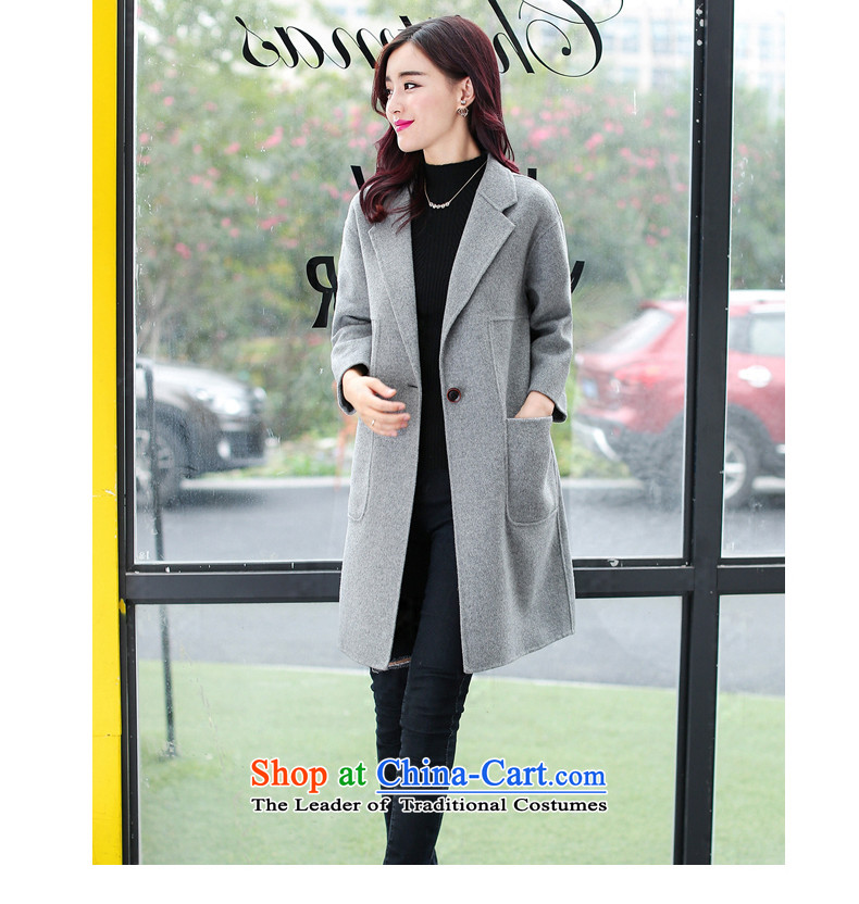 The law was the women's qi 2015 winter new Korean version of Sau San for long lap Gross Gross female wool coat? a wool coat large stylish coat autumn and winter pink without gross for M picture, prices, brand platters! The elections are supplied in the national character of distribution, so action, buy now enjoy more preferential! As soon as possible.