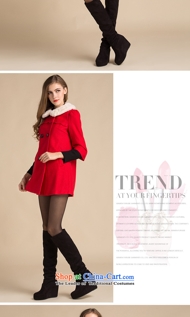Hundreds of xin 2015 winter clothing new coats in gross for long coats a thicker double-Women's temperament Sau San Red XL Photo, prices, brand platters! The elections are supplied in the national character of distribution, so action, buy now enjoy more preferential! As soon as possible.