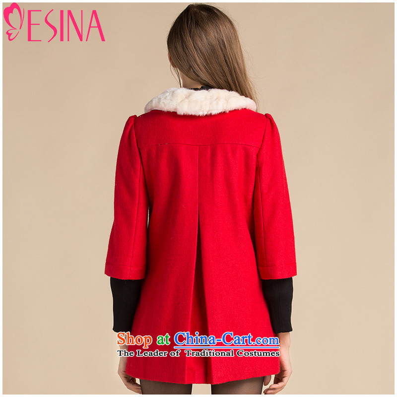 Hundreds of xin 2015 winter clothing new coats in gross for long coats a thicker double-Women's temperament Sau San Red XL, hundreds of Xin , , , shopping on the Internet