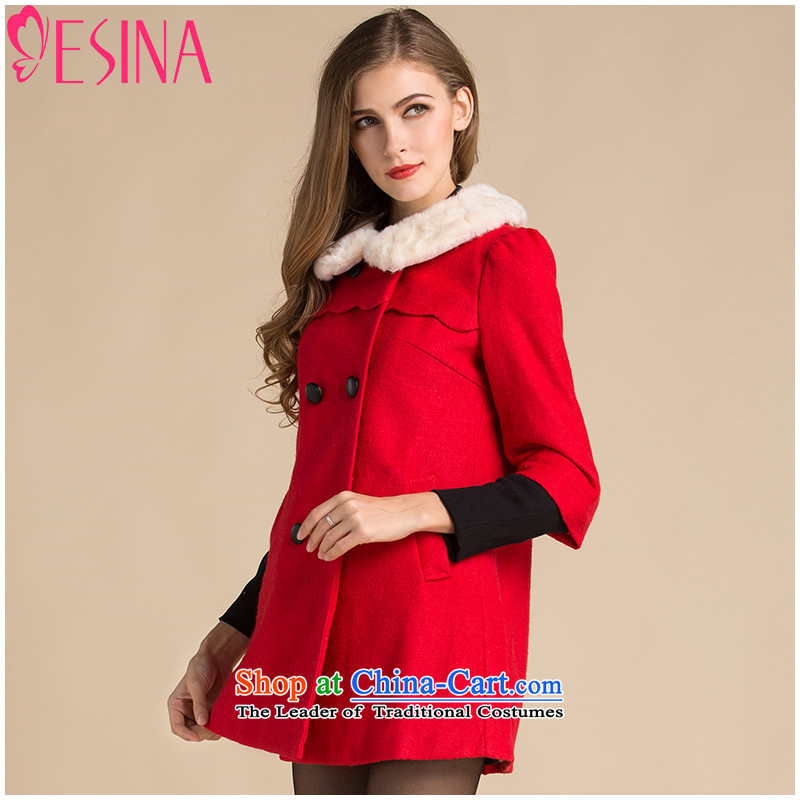 Hundreds of xin 2015 winter clothing new coats in gross for long coats a thicker double-Women's temperament Sau San Red XL, hundreds of Xin , , , shopping on the Internet