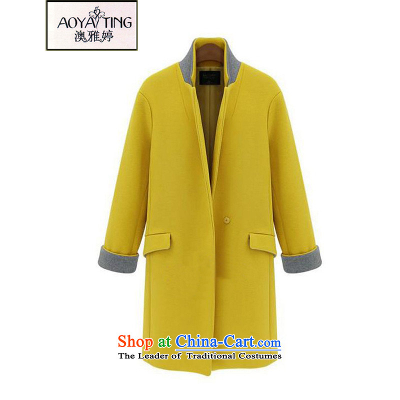 O Ya-ting to increase women's code 2015 autumn and winter new mm thick Korean Sau San a grain of deduction video thin in the long coats female jacket gross? 082 Blue 5XL 175-200 recommends that you, O Jacob aoyating Ting () , , , shopping on the Internet