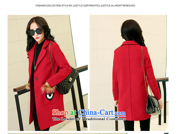   2015 Autumn and winter bathing in the coveted new eye lashes a wool coat girl in long  675 red XL Photo, prices, brand platters! The elections are supplied in the national character of distribution, so action, buy now enjoy more preferential! As soon as possible.