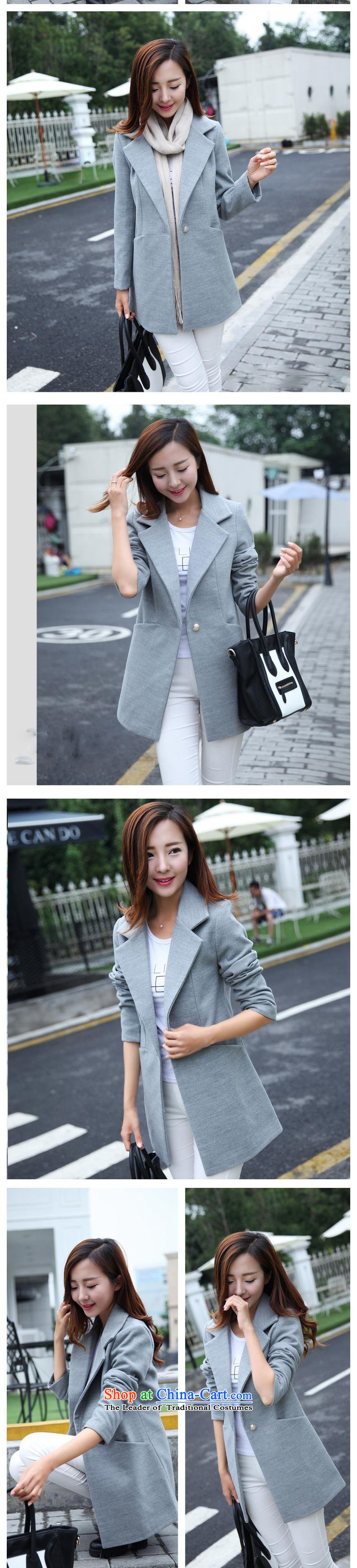 Mrs Ngan 2015 winter of white women's clothes Korean fashion, long hair? female suits for jacket for larger a wool coat light gray M picture, prices, brand platters! The elections are supplied in the national character of distribution, so action, buy now enjoy more preferential! As soon as possible.