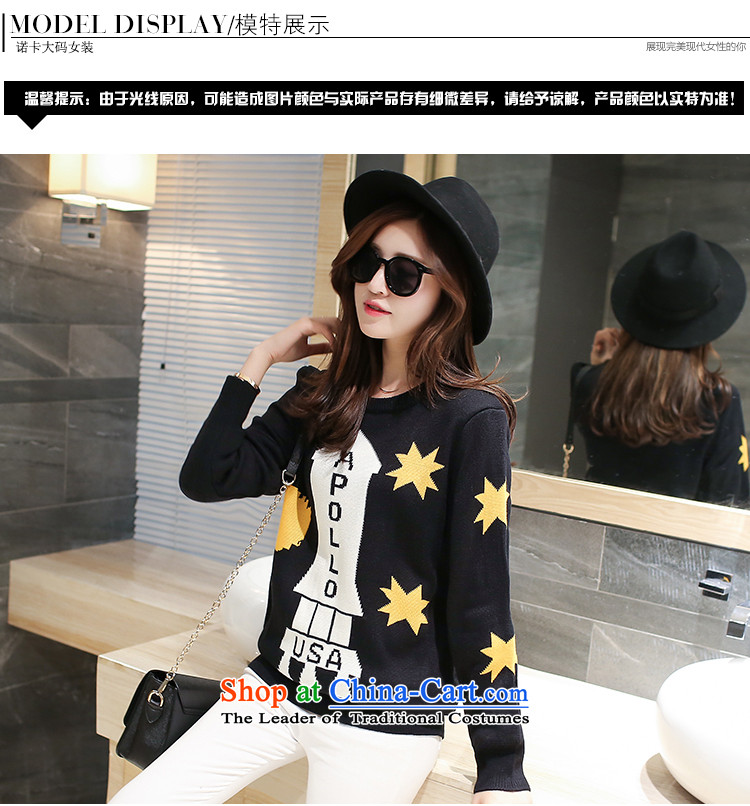 In Pak larger female sweater T-shirts with the new 2015 fall thick MM THIN knocked color graphics sweater, forming the Netherlands Black 2572 5XL 180-200 around 922.747 picture, prices, brand platters! The elections are supplied in the national character of distribution, so action, buy now enjoy more preferential! As soon as possible.