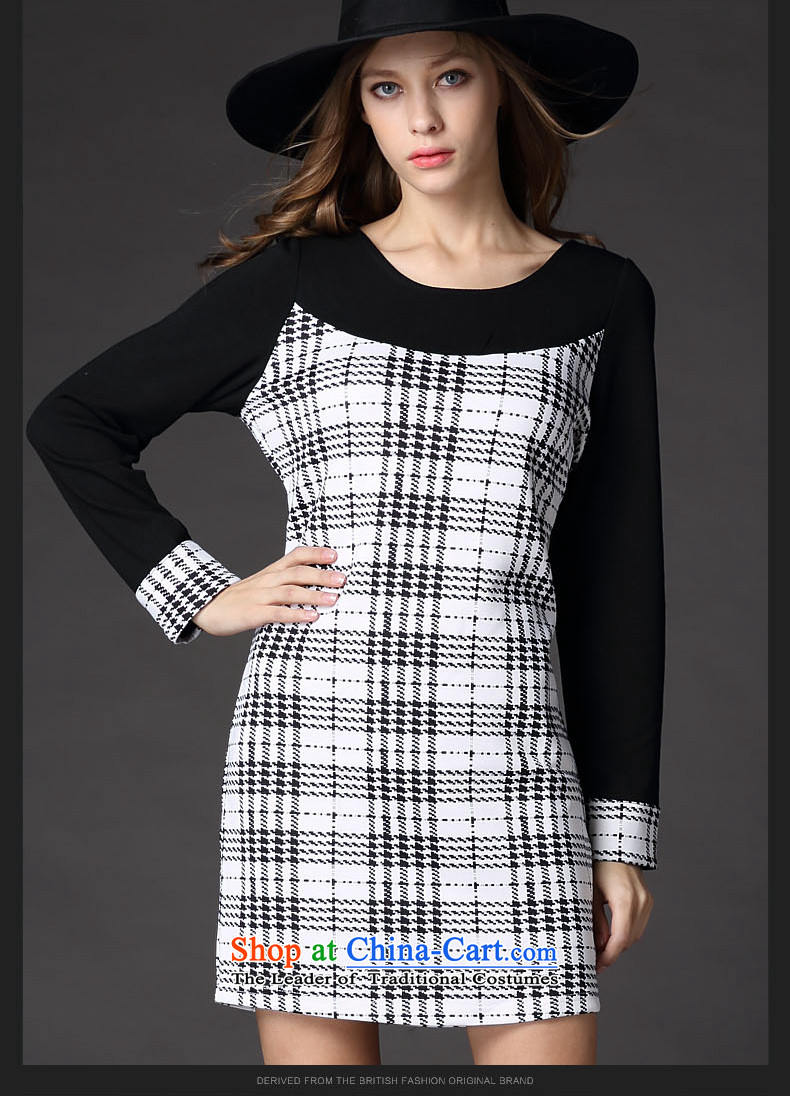 Improving access to the xl female autumn 2015 new products with Europe and the fat mm thin temperament grid Sau San video dresses S2660  3XL black picture, prices, brand platters! The elections are supplied in the national character of distribution, so action, buy now enjoy more preferential! As soon as possible.