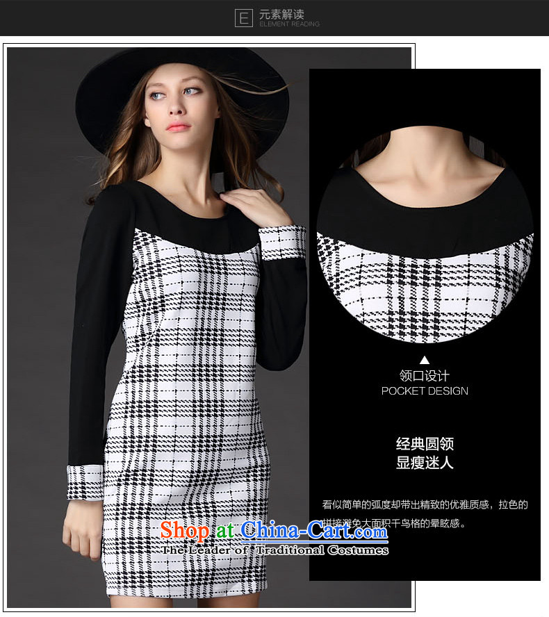 Improving access to the xl female autumn 2015 new products with Europe and the fat mm thin temperament grid Sau San video dresses S2660  3XL black picture, prices, brand platters! The elections are supplied in the national character of distribution, so action, buy now enjoy more preferential! As soon as possible.