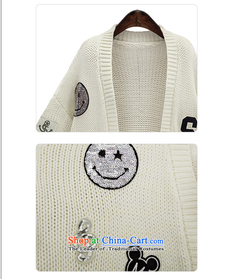 Xiang Jiang 2015 large women Fall/Winter Collections new thick sister video thin knitwear 200 catties thick mm Winter Sweater Cardigan jacket B128 large white code 3XL picture, prices, brand platters! The elections are supplied in the national character of distribution, so action, buy now enjoy more preferential! As soon as possible.