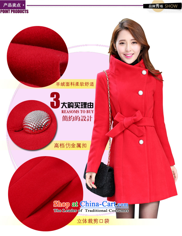 Send Dispatch Mia Hamm 2015 autumn and winter new Korean Sau San a wool coat in long Foutune of gross? overcoat RED M picture, prices, brand platters! The elections are supplied in the national character of distribution, so action, buy now enjoy more preferential! As soon as possible.