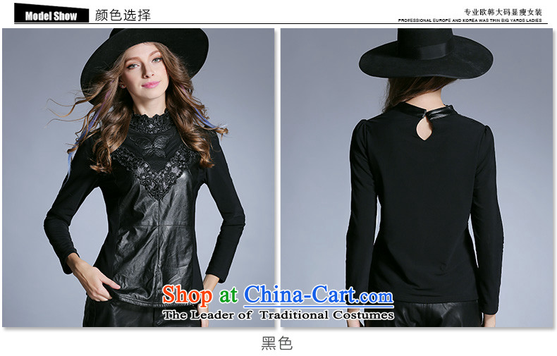 The maximum number of Europe and Connie Women 2015 winter clothing new stylish mm thick collar Lace Embroidery PU stitching plus forming the thick clothes j6120 lint-free 5XL Black (picture), price, lint-free, brand platters! The elections are supplied in the national character of distribution, so action, buy now enjoy more preferential! As soon as possible.