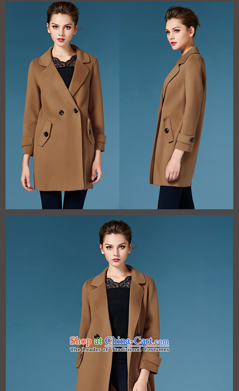 2015 Autumn and winter GEWHY new non-duplexing cashmere overcoat female hair? jacket 158089 wine red L picture, prices, brand platters! The elections are supplied in the national character of distribution, so action, buy now enjoy more preferential! As soon as possible.
