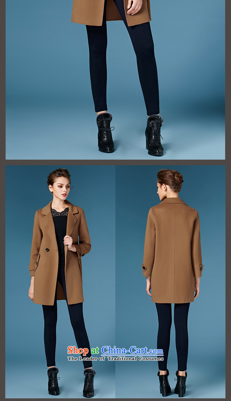 2015 Autumn and winter GEWHY new non-duplexing cashmere overcoat female hair? jacket 158089 wine red L picture, prices, brand platters! The elections are supplied in the national character of distribution, so action, buy now enjoy more preferential! As soon as possible.