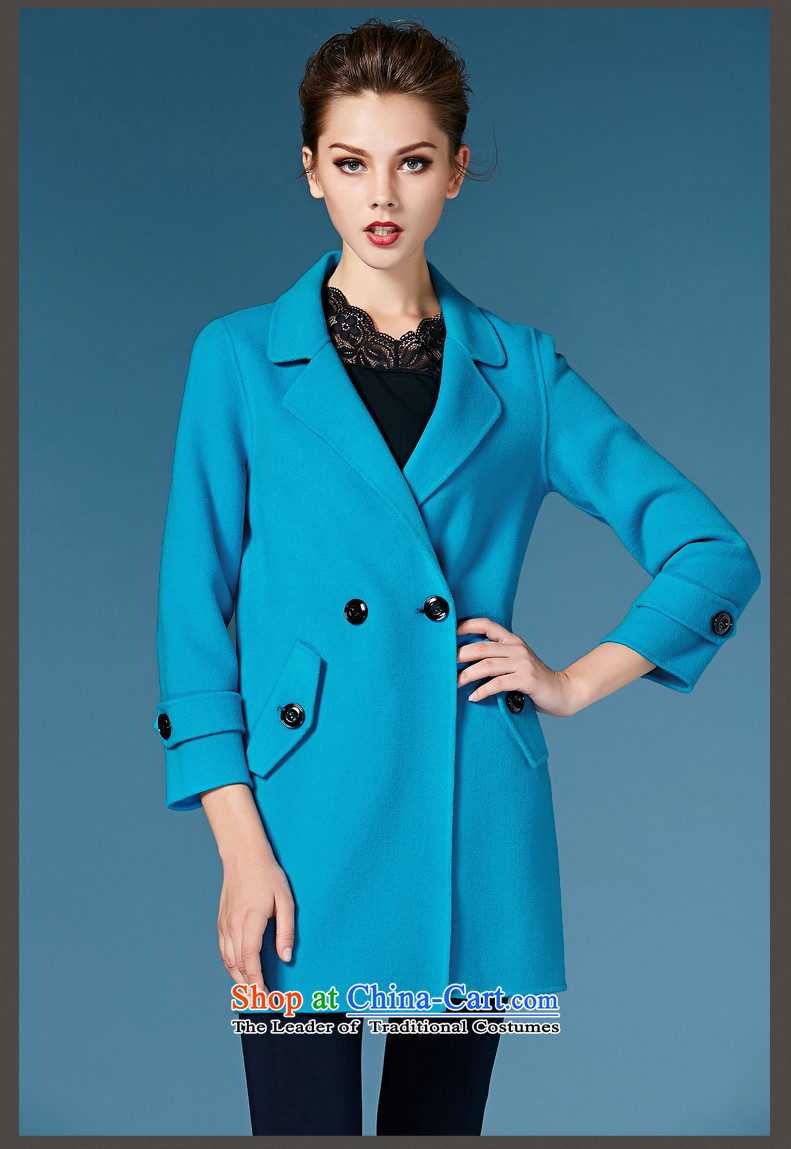 2015 Autumn and winter GEWHY new non-duplexing cashmere overcoat female hair? jacket 158089 wine red L picture, prices, brand platters! The elections are supplied in the national character of distribution, so action, buy now enjoy more preferential! As soon as possible.